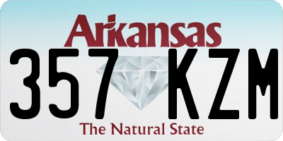 AR license plate 357KZM
