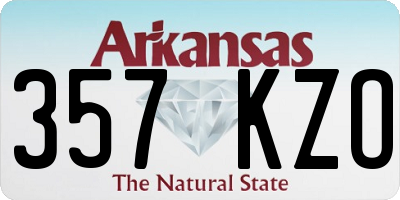 AR license plate 357KZO