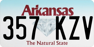 AR license plate 357KZV