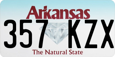 AR license plate 357KZX