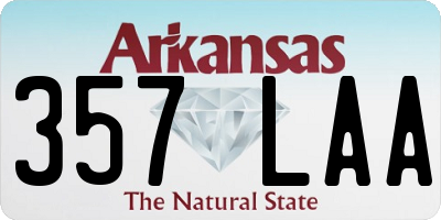 AR license plate 357LAA