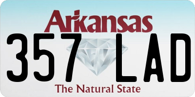 AR license plate 357LAD
