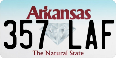 AR license plate 357LAF