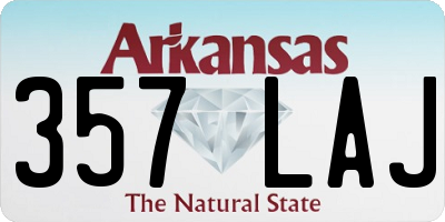 AR license plate 357LAJ