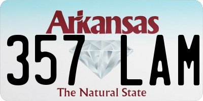 AR license plate 357LAM
