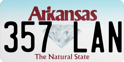 AR license plate 357LAN