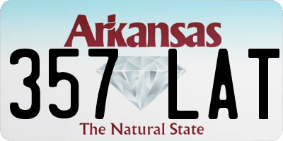 AR license plate 357LAT
