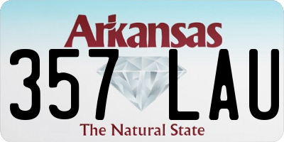 AR license plate 357LAU