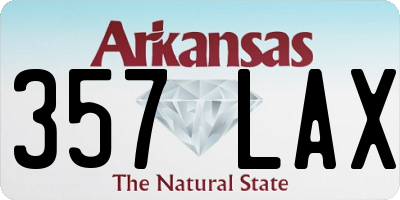 AR license plate 357LAX