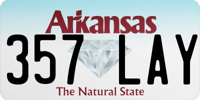 AR license plate 357LAY