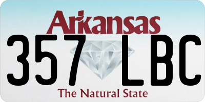AR license plate 357LBC