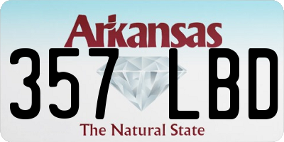 AR license plate 357LBD