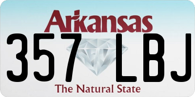AR license plate 357LBJ