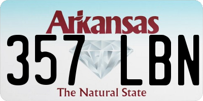 AR license plate 357LBN