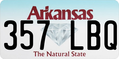 AR license plate 357LBQ