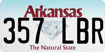AR license plate 357LBR