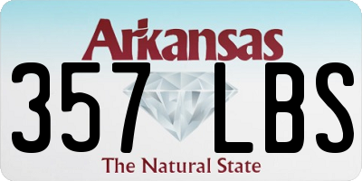 AR license plate 357LBS