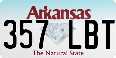 AR license plate 357LBT
