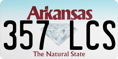 AR license plate 357LCS