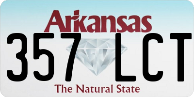 AR license plate 357LCT