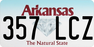 AR license plate 357LCZ