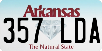 AR license plate 357LDA