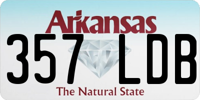 AR license plate 357LDB
