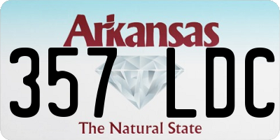 AR license plate 357LDC
