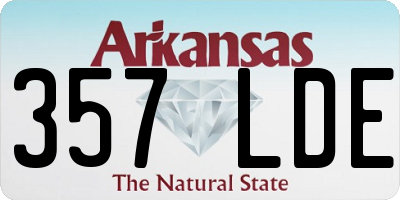 AR license plate 357LDE