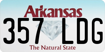 AR license plate 357LDG