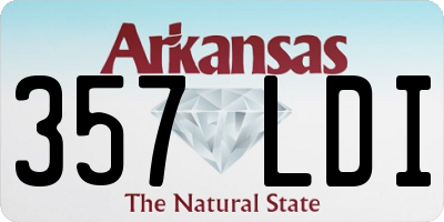 AR license plate 357LDI