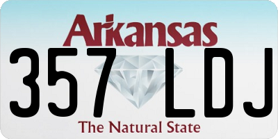 AR license plate 357LDJ