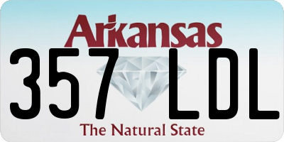 AR license plate 357LDL