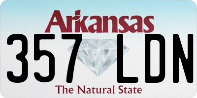 AR license plate 357LDN