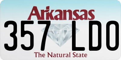 AR license plate 357LDO