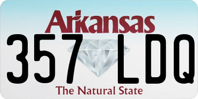 AR license plate 357LDQ
