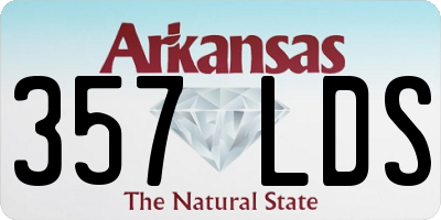 AR license plate 357LDS