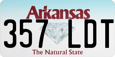 AR license plate 357LDT