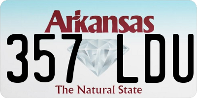 AR license plate 357LDU