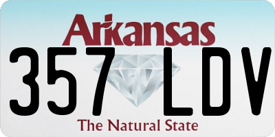 AR license plate 357LDV
