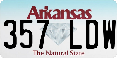 AR license plate 357LDW
