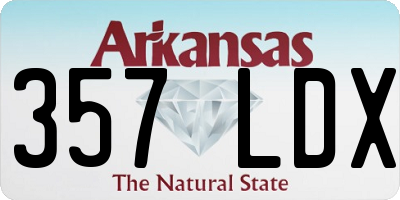 AR license plate 357LDX