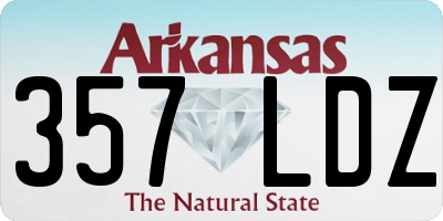 AR license plate 357LDZ