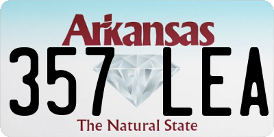 AR license plate 357LEA