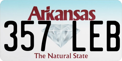 AR license plate 357LEB