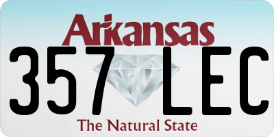 AR license plate 357LEC