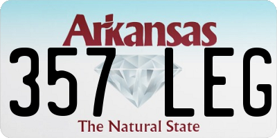 AR license plate 357LEG