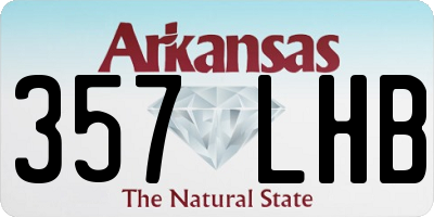 AR license plate 357LHB