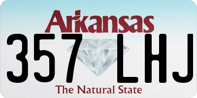 AR license plate 357LHJ