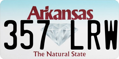 AR license plate 357LRW